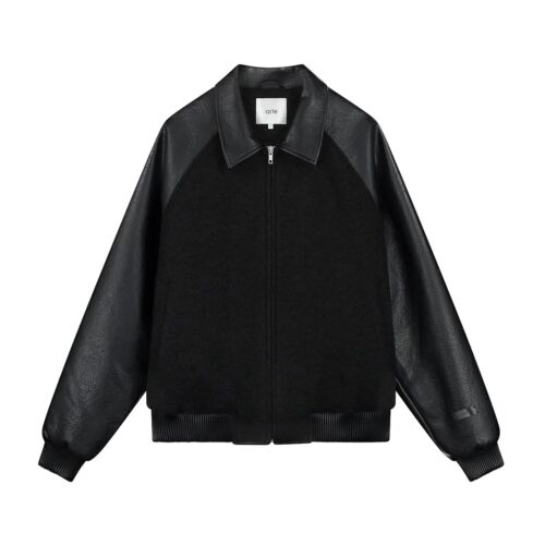 ARTE LEATHER VARSITY JACKET 059J.1