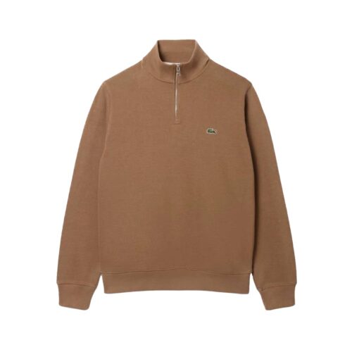 LACOSTE FELPA CON COLLO ALTO E ZIP IN TESSUTO FELPATO SH8866.00.SIX